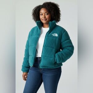 The North Face NUPTSE JACKET HARBOR BLUE 3XL DOWNED SNOW NEW WITH TAGS